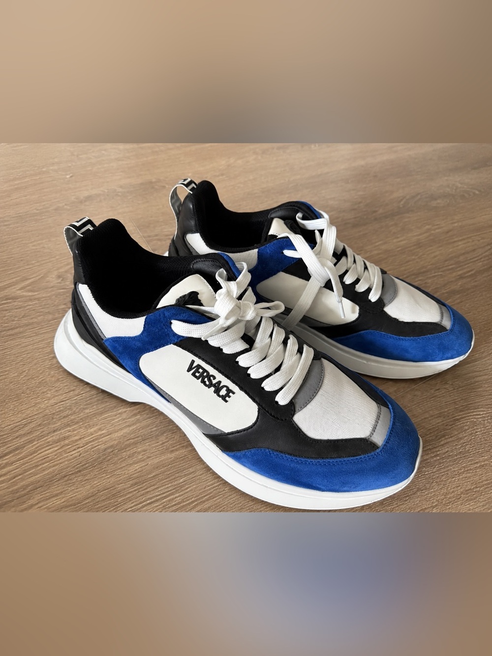 Versace Blue/White/Black Sneakers – EU 43 – Worn Once